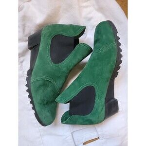 Arche Lomhus Platform Ankle Bootie Emerald‎ Green Suede Size EU42 Or Size US 10